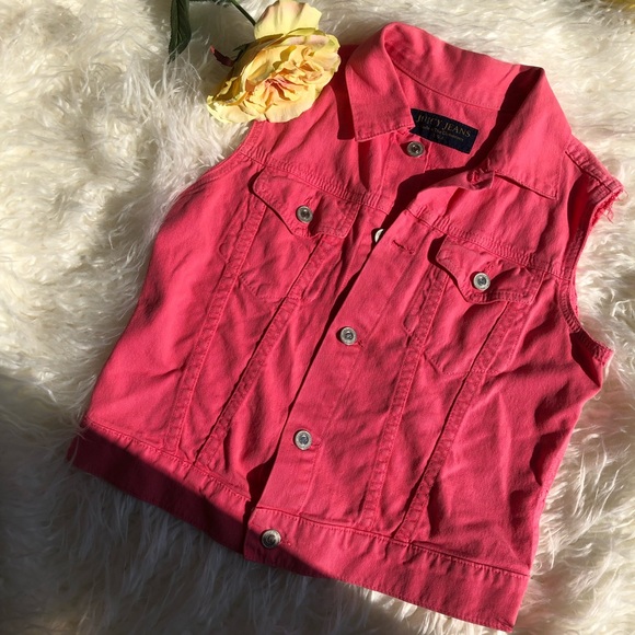 Coral Juicy Jeans Top - Picture 2 of 4